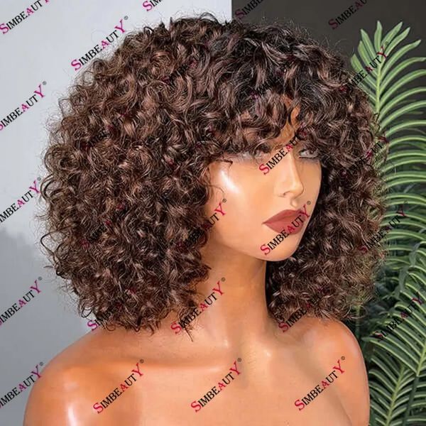 chocolate brown ombre jerry curly indian human hair 13x6 lace front wig with fringe 200% density full lace glueless wig, Black
chocolate brown ombre jerry curly indian human hair 13x6 lace front wig with fringe 200% density full lace glueless wig, Black