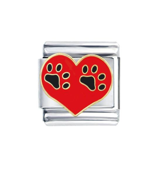 whole stainless steel 9mm classic size composable links adjustable love pet dog paw italian charm bracelet links6101517, Black
whole stainless steel 9mm classic size composable links adjustable love pet dog paw italian charm bracelet links6101517, Black