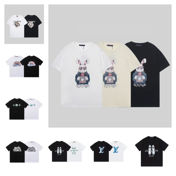 t-shirts men designer white t shirt casual fashion loose t-shirts men women street clothes, White;black 
t-shirts men designer white t shirt casual fashion loose t-shirts men women street clothes, White;black