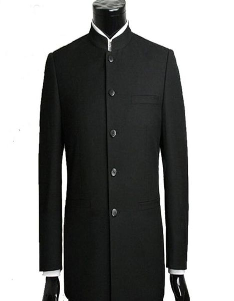 black chinese style wedding tuxedos for groom wear two piece custom made mens suits new jacket pants7309606, Black;gray
black chinese style wedding tuxedos for groom wear two piece custom made mens suits new jacket pants7309606, Black;gray