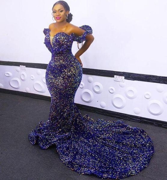 2021 new african sequined evening dresses wear royal blue plus size off shoulder sequins mermaid prom gowns red carpet robe d1275493, Black;red
2021 new african sequined evening dresses wear royal blue plus size off shoulder sequins mermaid prom gowns red carpet robe d1275493, Black;red
