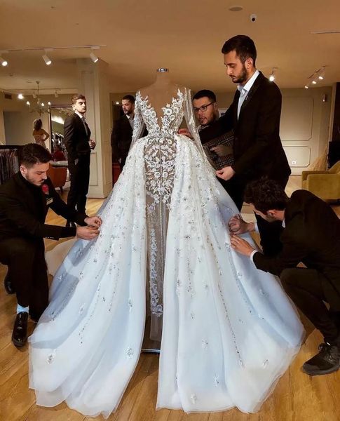 2022 sparkly luxurious african wedding dresses with skirts lace beaded sheath bridal dresses long sleeves see through wedding gown1696015, White
2022 sparkly luxurious african wedding dresses with skirts lace beaded sheath bridal dresses long sleeves see through wedding gown1696015, White