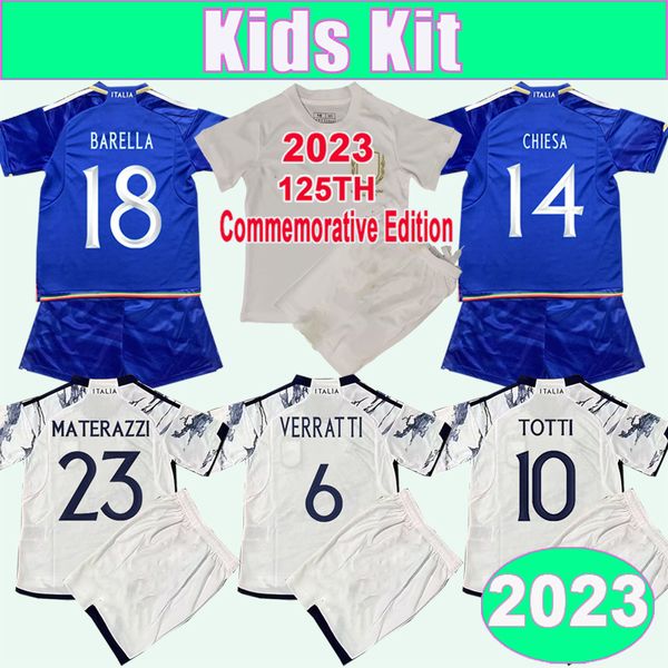 2023 italy verratti kids kit soccer jerseys national team 125th anniversary pinamonti totti raspadori chiesa barella bonucci home away child, Black
2023 italy verratti kids kit soccer jerseys national team 125th anniversary pinamonti totti raspadori chiesa barella bonucci home away child, Black