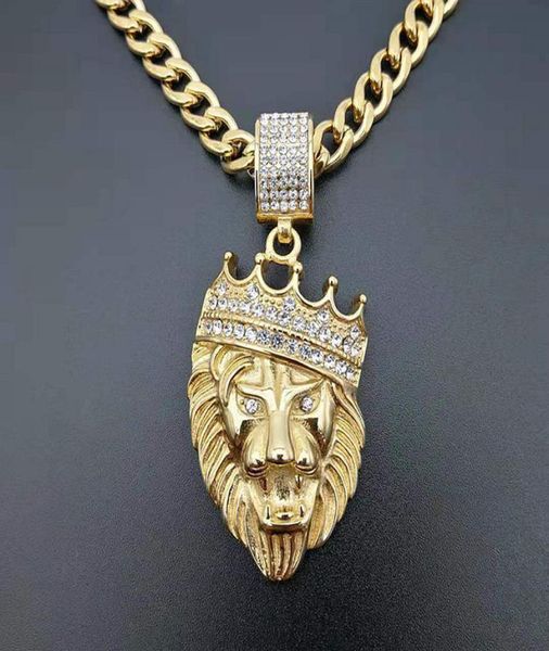 hip hop rhinestones paved bling iced out stainless steel crown lion pendant necklaces for men rapper jewelry drop 6786170, Silver
hip hop rhinestones paved bling iced out stainless steel crown lion pendant necklaces for men rapper jewelry drop 6786170, Silver