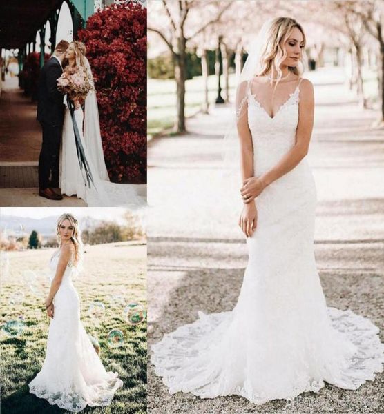 country style full lace boho plus size mermaid wedding dresses spaghetti straps beach bridal gowns court train wedding dress vesti7562880, White
country style full lace boho plus size mermaid wedding dresses spaghetti straps beach bridal gowns court train wedding dress vesti7562880, White
