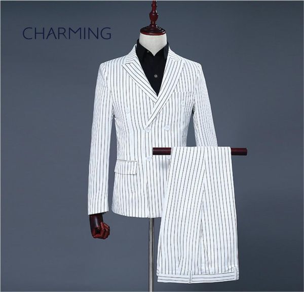 mens pinstripe suit white striped fabric suitable for wedding host singer mens suit men039s 2 piece suits jacket pants6555689, Black;gray
mens pinstripe suit white striped fabric suitable for wedding host singer mens suit men039s 2 piece suits jacket pants6555689, Black;gray