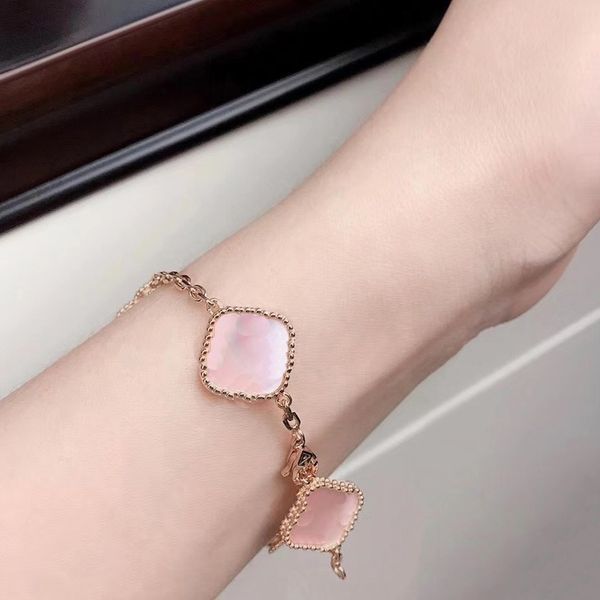 fashion classic necklace jewelry 4 four leaf clover charm pale pink colour with diamonds designer necklaces bracelet earring chirstmas thank, Silver
fashion classic necklace jewelry 4 four leaf clover charm pale pink colour with diamonds designer necklaces bracelet earring chirstmas thank, Silver