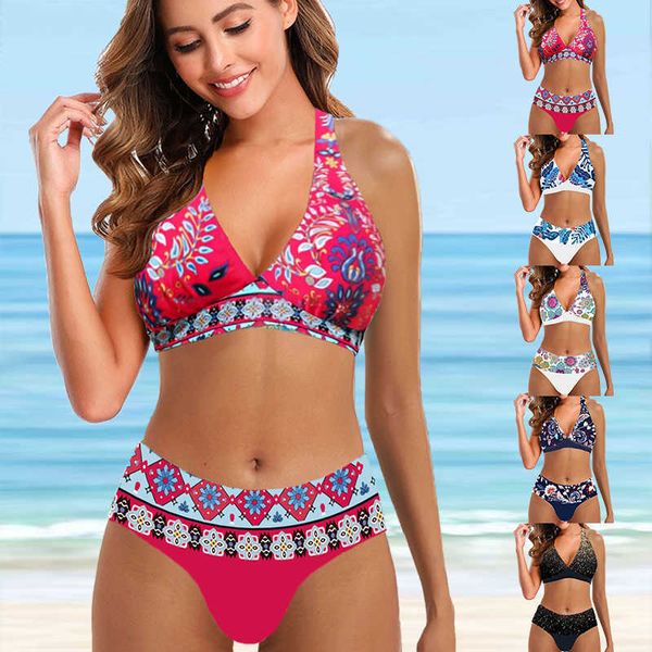 women's swimwear 2023 new female summer striped print bikini sets swimsuit women bathing suit two piece set swimwear loose beach tankni, White;black
women's swimwear 2023 new female summer striped print bikini sets swimsuit women bathing suit two piece set swimwear loose beach tankni, White;black