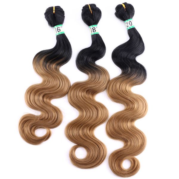 lace wigs hair bulks 100gpiece body wave bundles 1224 inches two tone ombre high temperature synthetic s weave for women 230629, Black;brown
lace wigs hair bulks 100gpiece body wave bundles 1224 inches two tone ombre high temperature synthetic s weave for women 230629, Black;brown