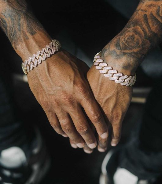 19mm width diamond shaped cuban chain bracelet round rectangle 5a cz heavy thick iced out bling hip hop chains, Silver
19mm width diamond shaped cuban chain bracelet round rectangle 5a cz heavy thick iced out bling hip hop chains, Silver
