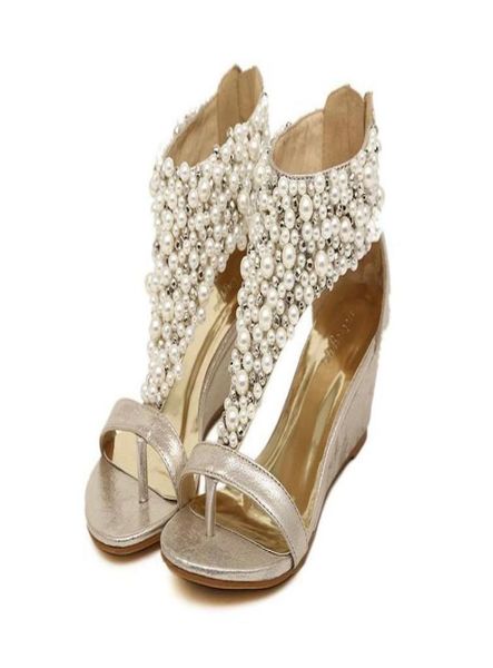 women039s roman pearl tstrap open toed wedge sandals bride shoes wedding shoes evening pumps ll33047948241, Black
women039s roman pearl tstrap open toed wedge sandals bride shoes wedding shoes evening pumps ll33047948241, Black