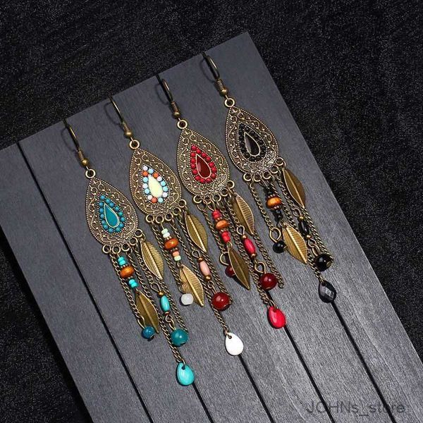 stud vintage antique gold water drop earrings women ethnic wood beads chain earring mujer r230630, Golden;silver
stud vintage antique gold water drop earrings women ethnic wood beads chain earring mujer r230630, Golden;silver