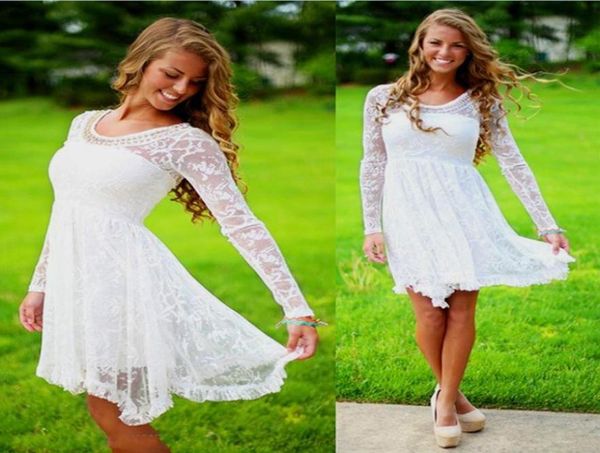 short simple modest lace country wedding dresses with sleeve crystal neckline vintage boho bridal gowns simple outdoor bohem2410983, White
short simple modest lace country wedding dresses with sleeve crystal neckline vintage boho bridal gowns simple outdoor bohem2410983, White