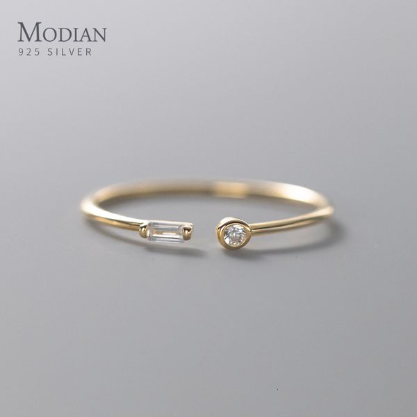 with side stones modian real 925 sterling silver simple thin clear cz finger rings adjustable 14k gold ring for women wedding jewelry gifts
with side stones modian real 925 sterling silver simple thin clear cz finger rings adjustable 14k gold ring for women wedding jewelry gifts