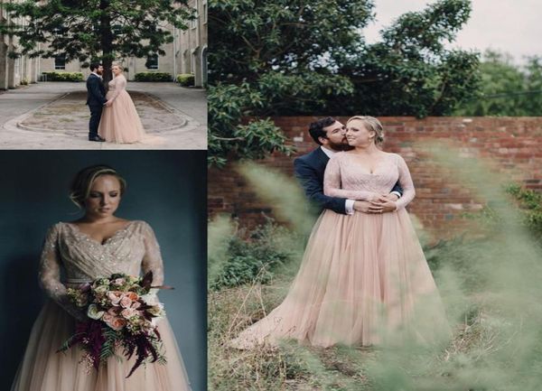 plus size country a line wedding dresses v neck long sleeves lace appliques beaded blush pink tulle sepcial wedding gowns bridal d3453289, White
plus size country a line wedding dresses v neck long sleeves lace appliques beaded blush pink tulle sepcial wedding gowns bridal d3453289, White