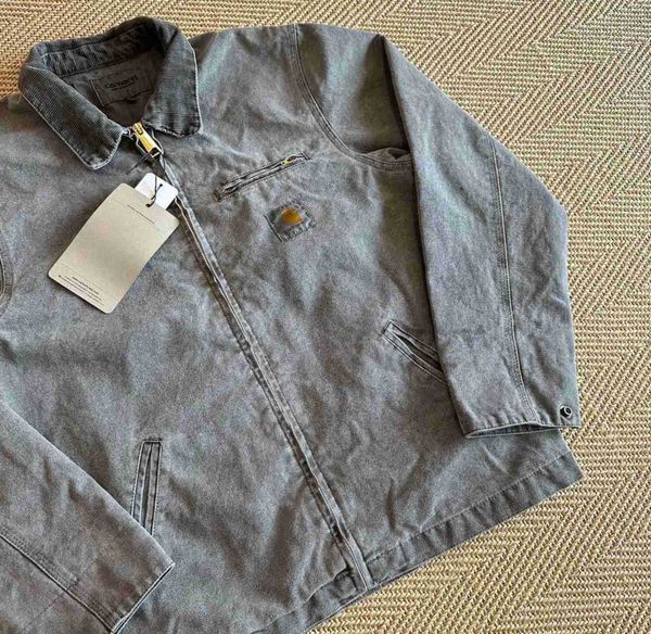 2023 men's jackets work clothes fashion brand carhart canvas washable wax dyed detroit jacket coat american style workwear label loose, Black;brown
2023 men's jackets work clothes fashion brand carhart canvas washable wax dyed detroit jacket coat american style workwear label loose, Black;brown
