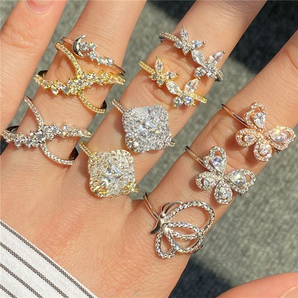 butterfly flower s925 sterling silver designer ring for woman 18k gold 5a cubic zirconia women engagement diamond wedding love rings luxury, Slivery;golden
butterfly flower s925 sterling silver designer ring for woman 18k gold 5a cubic zirconia women engagement diamond wedding love rings luxury, Slivery;golden