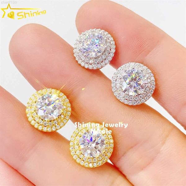 selling halo design 6.5mm center stone iced out 925 sterling silver moissanite stud hip hop earrings, Golden
selling halo design 6.5mm center stone iced out 925 sterling silver moissanite stud hip hop earrings, Golden