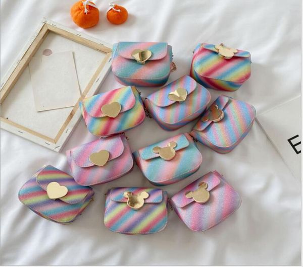 baby girls cartoon rainbow purses kids heart miky mouse bags children mini oneshoulder bag two styles7094250, White
baby girls cartoon rainbow purses kids heart miky mouse bags children mini oneshoulder bag two styles7094250, White