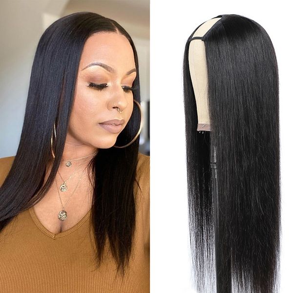 brazilian straight u part wig remy human hair with u-part bob 150% density half wigs none lace for black women, Black;brown
brazilian straight u part wig remy human hair with u-part bob 150% density half wigs none lace for black women, Black;brown