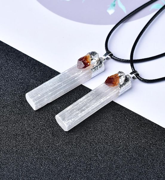natural selenite plaster pendant necklace citrine mineral specimen jewelry reiki healing crystal energy stone diy gifts souvenir2186550, Black
natural selenite plaster pendant necklace citrine mineral specimen jewelry reiki healing crystal energy stone diy gifts souvenir2186550, Black