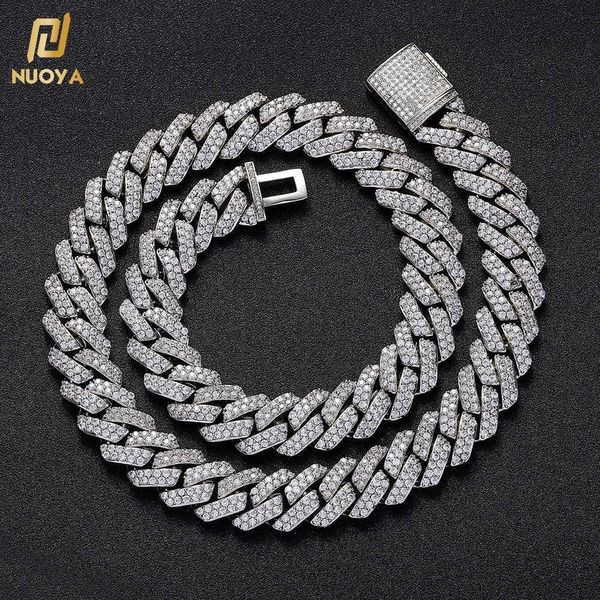 nuoya hip hop jewelry iced out miami cuban chain necklace gold silver plated lab diamond prong cuban chain choker necklace women
nuoya hip hop jewelry iced out miami cuban chain necklace gold silver plated lab diamond prong cuban chain choker necklace women
