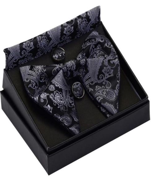 bow ties fashion silk big bowtie handkerchief cufflinks set bule black paisley floral jacquard hanky for men business with box4308205, Black;gray
bow ties fashion silk big bowtie handkerchief cufflinks set bule black paisley floral jacquard hanky for men business with box4308205, Black;gray