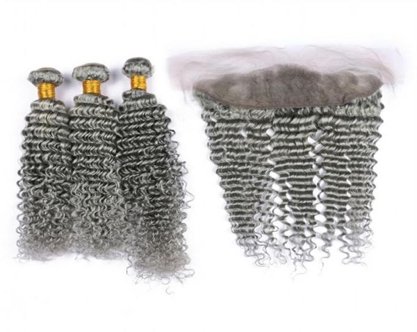 pure grey virgin peruvian deep wave human hair 3bundles with lace frontal silver grey 13x4 full lace frontal closure with weaves 41228735, Black;brown
pure grey virgin peruvian deep wave human hair 3bundles with lace frontal silver grey 13x4 full lace frontal closure with weaves 41228735, Black;brown