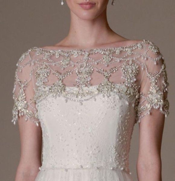 bling luxury wedding jackets rhinestones shiny beading bridal bolero wrap capes short sleeve wedding dress custom made2432017, White
bling luxury wedding jackets rhinestones shiny beading bridal bolero wrap capes short sleeve wedding dress custom made2432017, White
