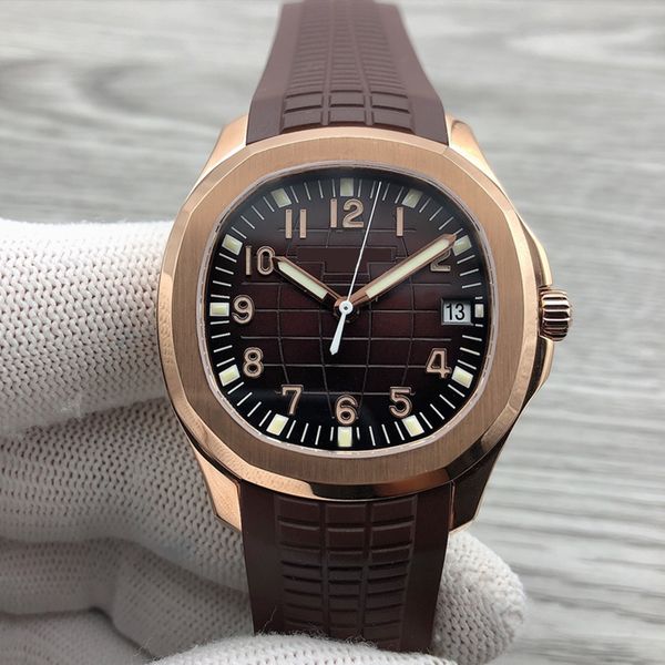 mens watch elegant movement automatic movement 40mm comfortable rubber strap waterproof luminous dhgate wristwatches montre de luxe aquanaut, Slivery;brown
mens watch elegant movement automatic movement 40mm comfortable rubber strap waterproof luminous dhgate wristwatches montre de luxe aquanaut, Slivery;brown