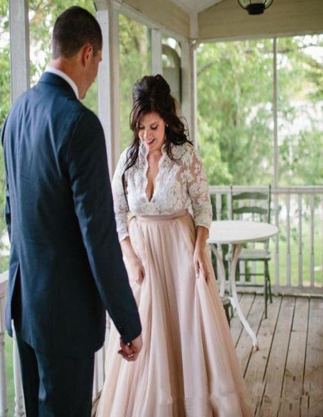 nude ivory deep vneck wedding dresses plus size illusion long sleeve empire waist beach wedding dress country bridal gowns custom5270176, White
nude ivory deep vneck wedding dresses plus size illusion long sleeve empire waist beach wedding dress country bridal gowns custom5270176, White