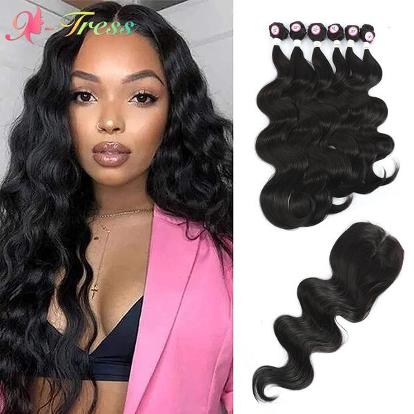 lace wigs hair bulks body wave bundles with clre synthetic weaving natural black s 6 xtress heat reisistant fiber 230629, Black;brown
lace wigs hair bulks body wave bundles with clre synthetic weaving natural black s 6 xtress heat reisistant fiber 230629, Black;brown