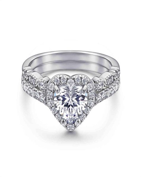 925 sterling sier wedding ring set love heart cubic zirconia engagement diamond rings women6165082
925 sterling sier wedding ring set love heart cubic zirconia engagement diamond rings women6165082