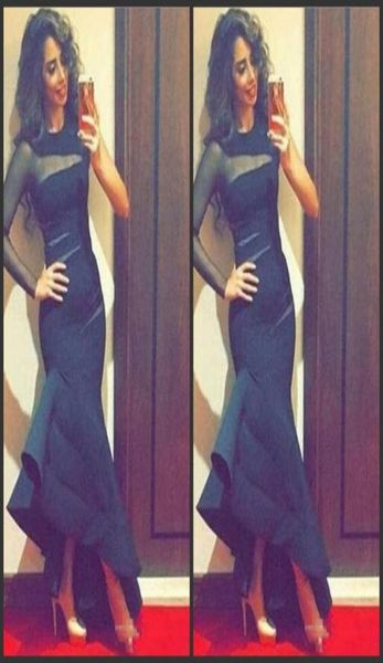 sheer one long sleeves evening gowns high low ruched satin formal party dress south african cocktail dress black mermaid prom dres3170880
sheer one long sleeves evening gowns high low ruched satin formal party dress south african cocktail dress black mermaid prom dres3170880