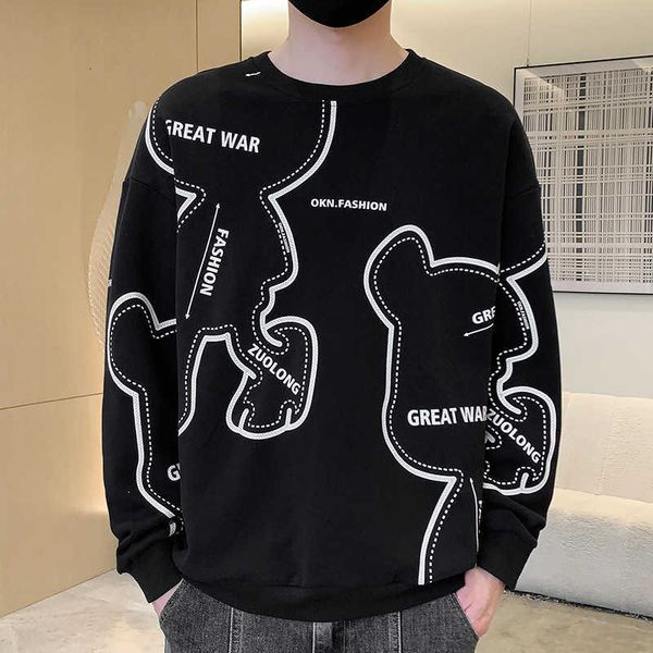 youth men's sweater spring and autumn new student casual boys' handsome long sleeve t-shirt round neck 2, Black
youth men's sweater spring and autumn new student casual boys' handsome long sleeve t-shirt round neck 2, Black