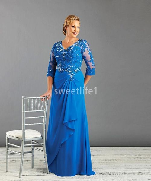 2020 plus size beaded lace royal blue mother of the bride dresses for weddings chiffon 34 sleeve v neck groom godmother dresses4654956, Black;red
2020 plus size beaded lace royal blue mother of the bride dresses for weddings chiffon 34 sleeve v neck groom godmother dresses4654956, Black;red