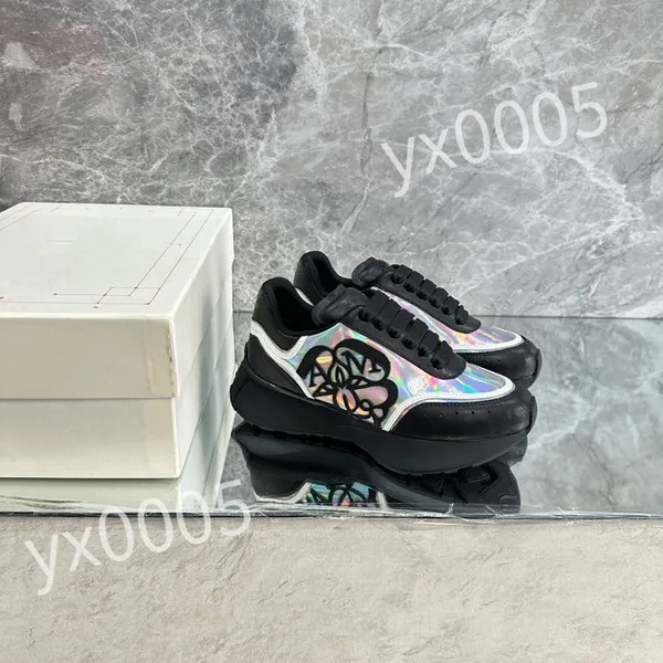 

luxurys designer brand men womens platform casual shoe women sneakers super flex rubber sole trainers size 35-46 xsd230403, Black