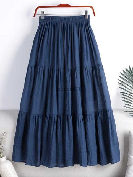 designer chic maxi skirt woman 2023 new summer aline solid patchwork skirts minimalist cotton linen pleated skirts jupe femme l230621, Black
designer chic maxi skirt woman 2023 new summer aline solid patchwork skirts minimalist cotton linen pleated skirts jupe femme l230621, Black