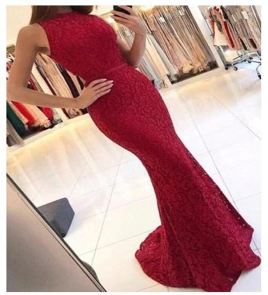 mermaid round neck prom dresses dark red lace cut out sweep train new arrival long prom dresses3840860, Black
mermaid round neck prom dresses dark red lace cut out sweep train new arrival long prom dresses3840860, Black