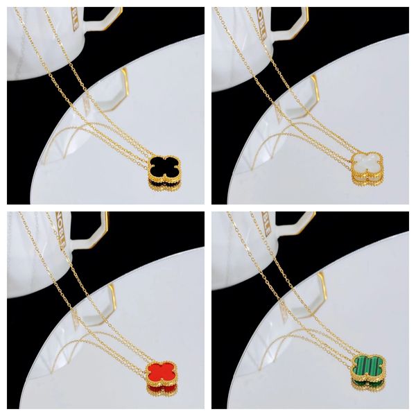 

Fashion Classic4/Four Leaf Clover Necklaces Pendants Plated 18K for Women Girl Engagement Jewelry Accessories Gift
