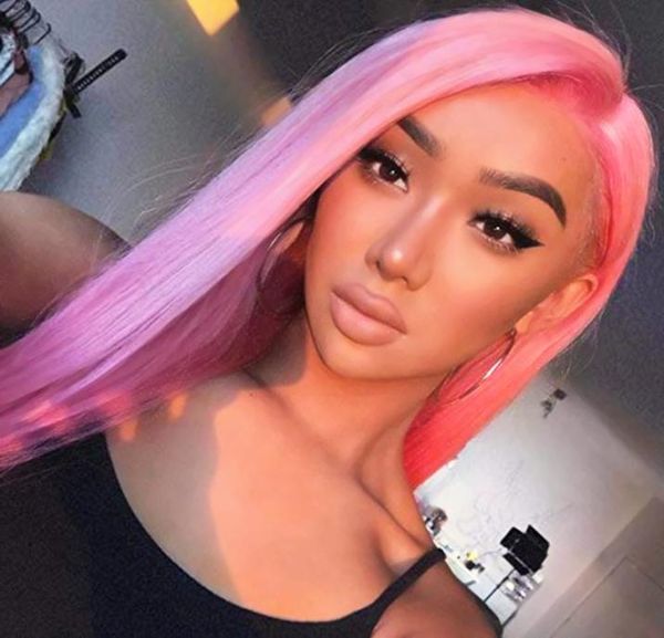 sweet series lace front wigs for women synthetic long straight wigs for girls lovely pink color middle parting natural looking 22i9649533, Black
sweet series lace front wigs for women synthetic long straight wigs for girls lovely pink color middle parting natural looking 22i9649533, Black