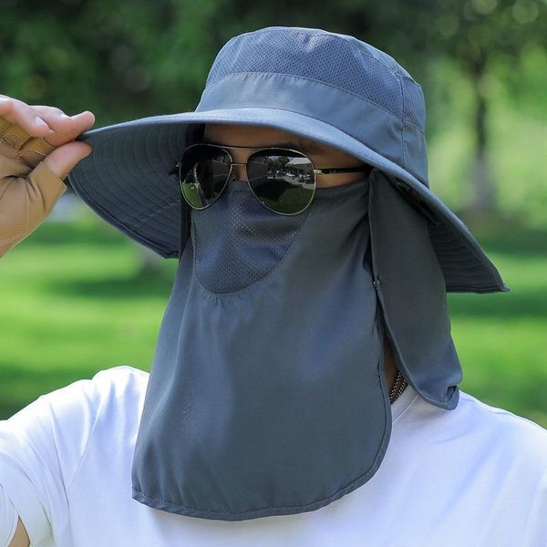 wide brim hats bucket sun protection hat uv face neck flap cap man summer work casual 230629, Blue;gray
wide brim hats bucket sun protection hat uv face neck flap cap man summer work casual 230629, Blue;gray