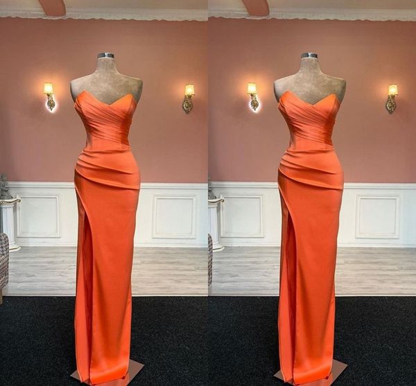 orange sheath prom dresses long for black women sweethesrt pleats side split evening party birthday pageant gowns formal wear special occasi
orange sheath prom dresses long for black women sweethesrt pleats side split evening party birthday pageant gowns formal wear special occasi