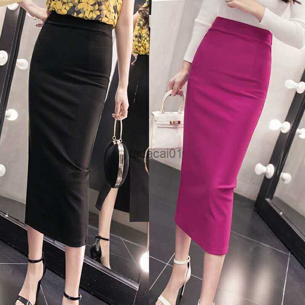 2023 summer new women's stretch slim temperament bag hip skirt ladies kneelength casual polyester solid l230621, Black
2023 summer new women's stretch slim temperament bag hip skirt ladies kneelength casual polyester solid l230621, Black
