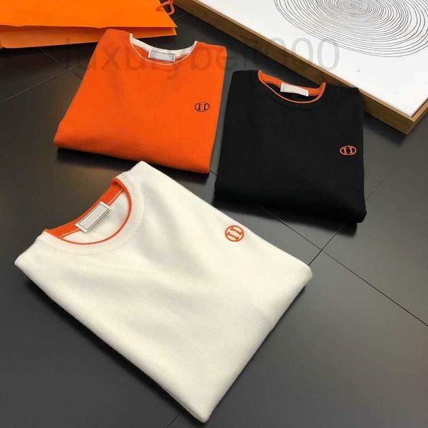 men's sweaters designer wool knitwear chest embroidered hoodie men women round neck pullovers striped color contrast casual shirts over, White;black
men's sweaters designer wool knitwear chest embroidered hoodie men women round neck pullovers striped color contrast casual shirts over, White;black