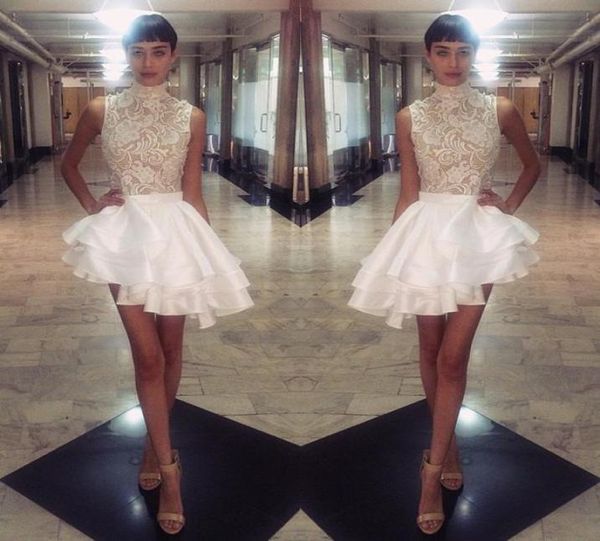 michael costello short dresses high neck lace satin cocktail party gowns tiers ruffles asymmetrical mini prom celebrity gowns cust6876165, Black
michael costello short dresses high neck lace satin cocktail party gowns tiers ruffles asymmetrical mini prom celebrity gowns cust6876165, Black