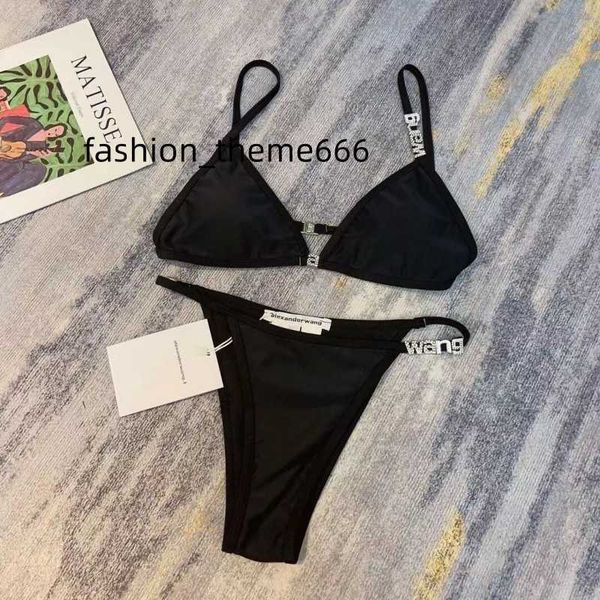 wonmen designer aw dawangjia 23 spring and summer new crystal letter decorative wang bikini rimless underwear swimsuit set, White;black
wonmen designer aw dawangjia 23 spring and summer new crystal letter decorative wang bikini rimless underwear swimsuit set, White;black