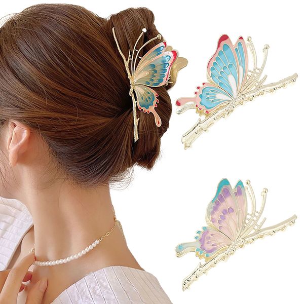 bandanas durag fashion butterfly hair clip geometric claw grab metal accessories for women trendy headwear 230629, Blue;gray
bandanas durag fashion butterfly hair clip geometric claw grab metal accessories for women trendy headwear 230629, Blue;gray