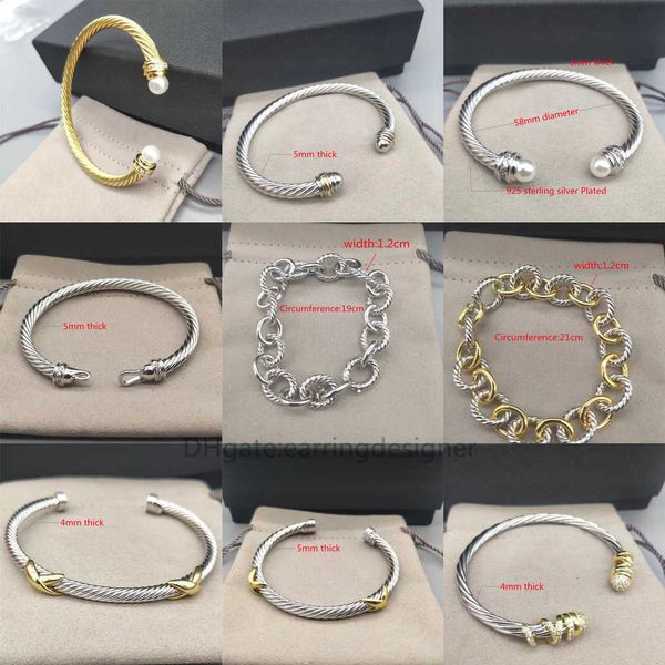 Jewelry Mens Dy Trend Bracelet Gold Charm Designer Women Platinum Twisted Wire Bracelets Hot Round Plated Head Hemp Fashion Versatile Selling Jewelrys
Jewelry Mens Dy Trend Bracelet Gold Charm Designer Women Platinum Twisted Wire Bracelets Hot Round Plated Head Hemp Fashion Versatile Selling Jewelrys