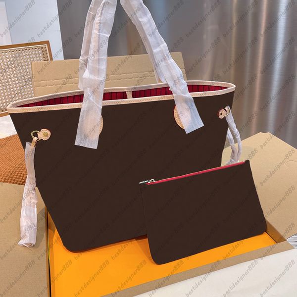 Best Quality Dupe Designer Leather Bag Women MM Handbags And Purses Luxury Ladies Tote Bag No Box Crossbody Bags Sac Luxe Classic Popular Womens Shoulder Bag, 1 - old flower+red lining